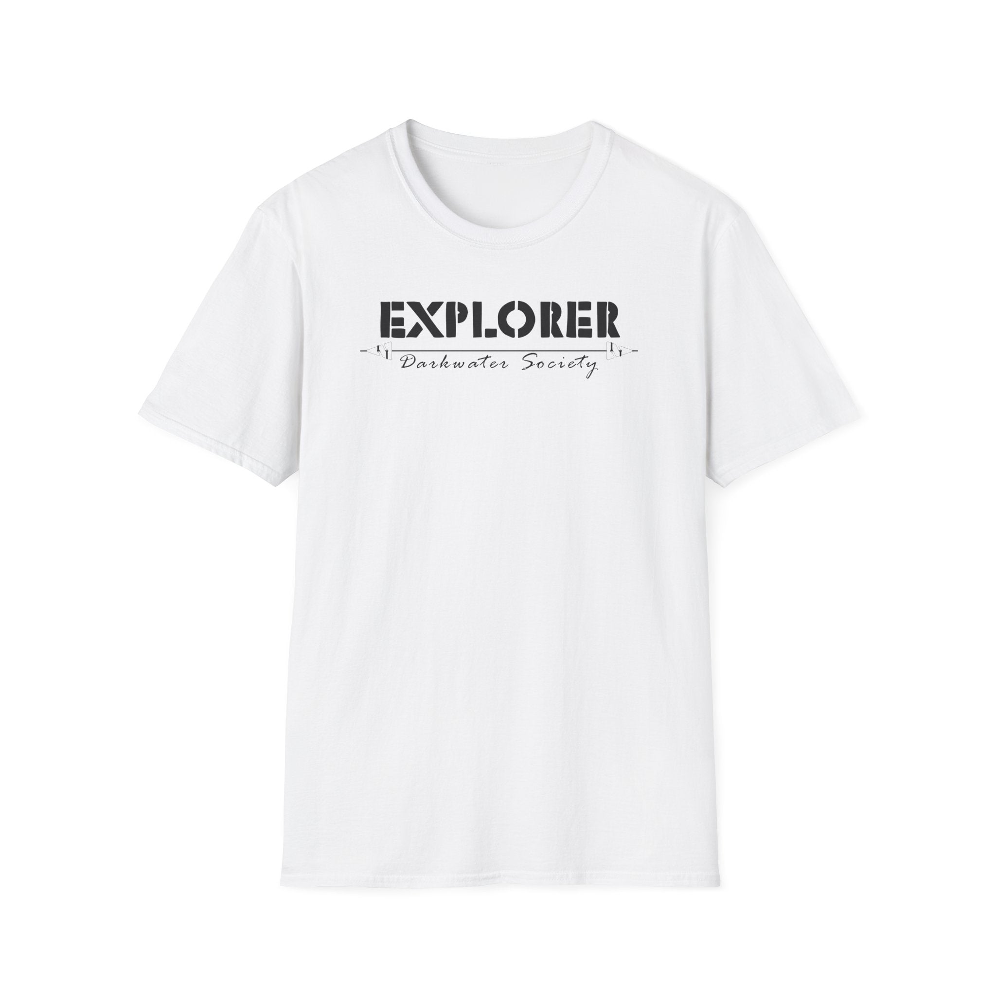 Explorer T-Shirt — "Darkwater Society" Adventure Graphic Tee