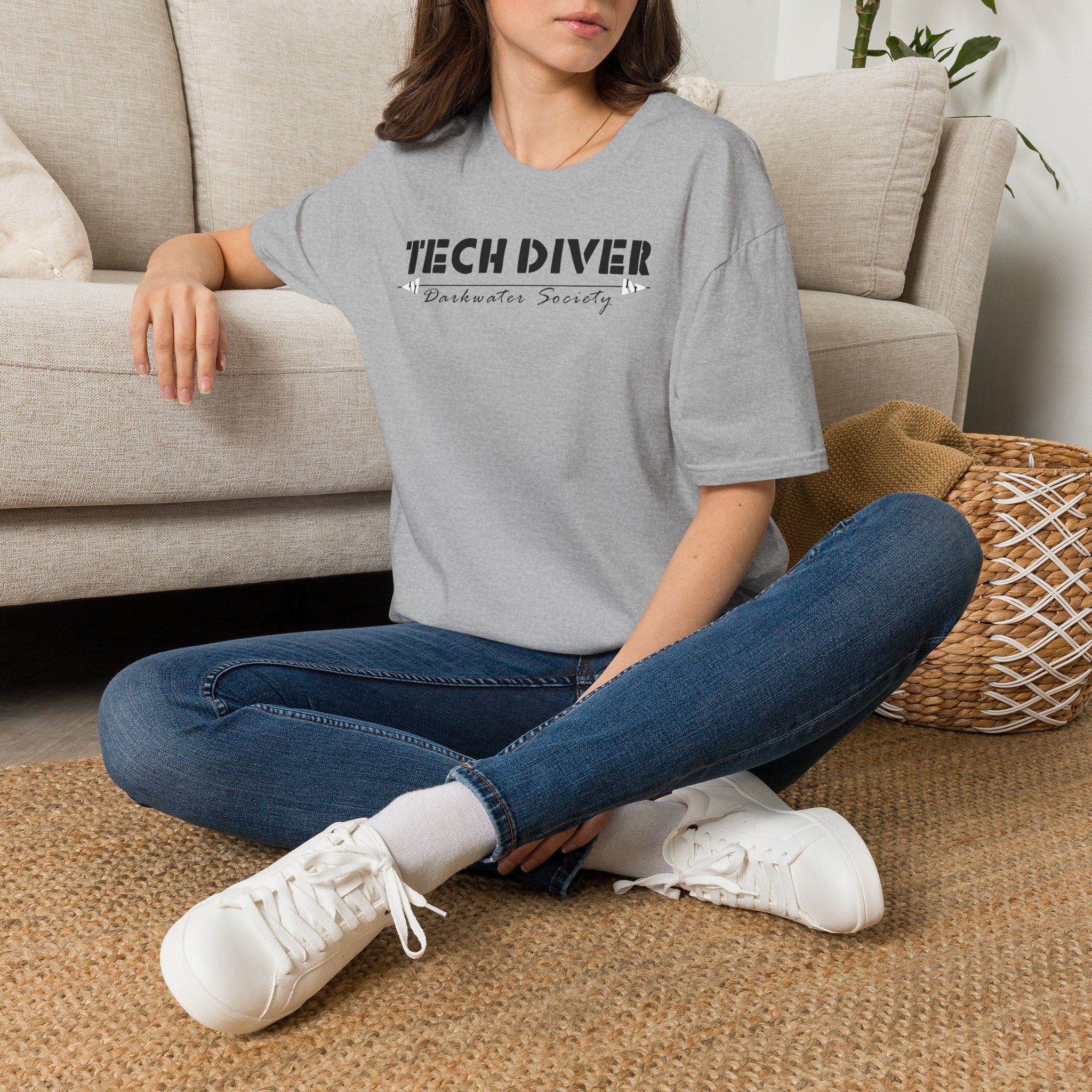Tech Diver T‑Shirt — "I Darkwater Society" Scuba Diving Tee