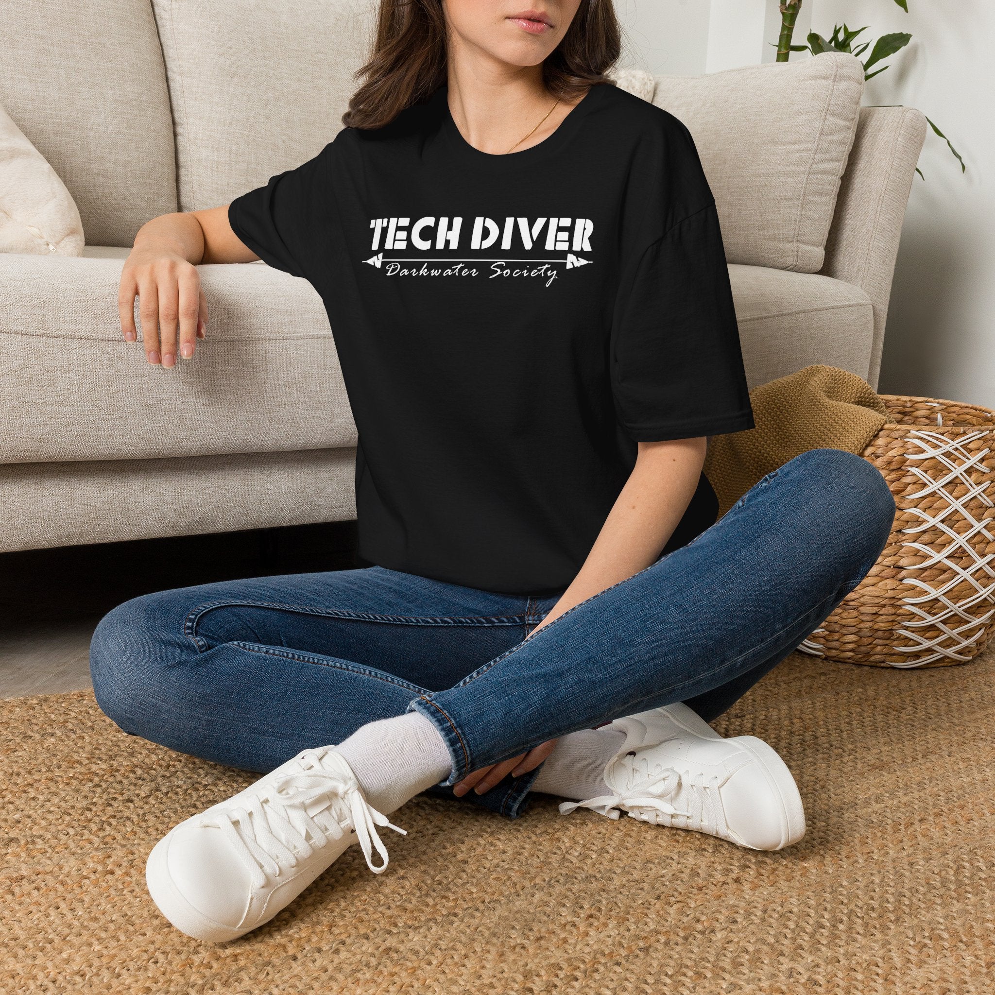 Tech Diver T‑Shirt — "I Darkwater Society" Scuba Diving Tee