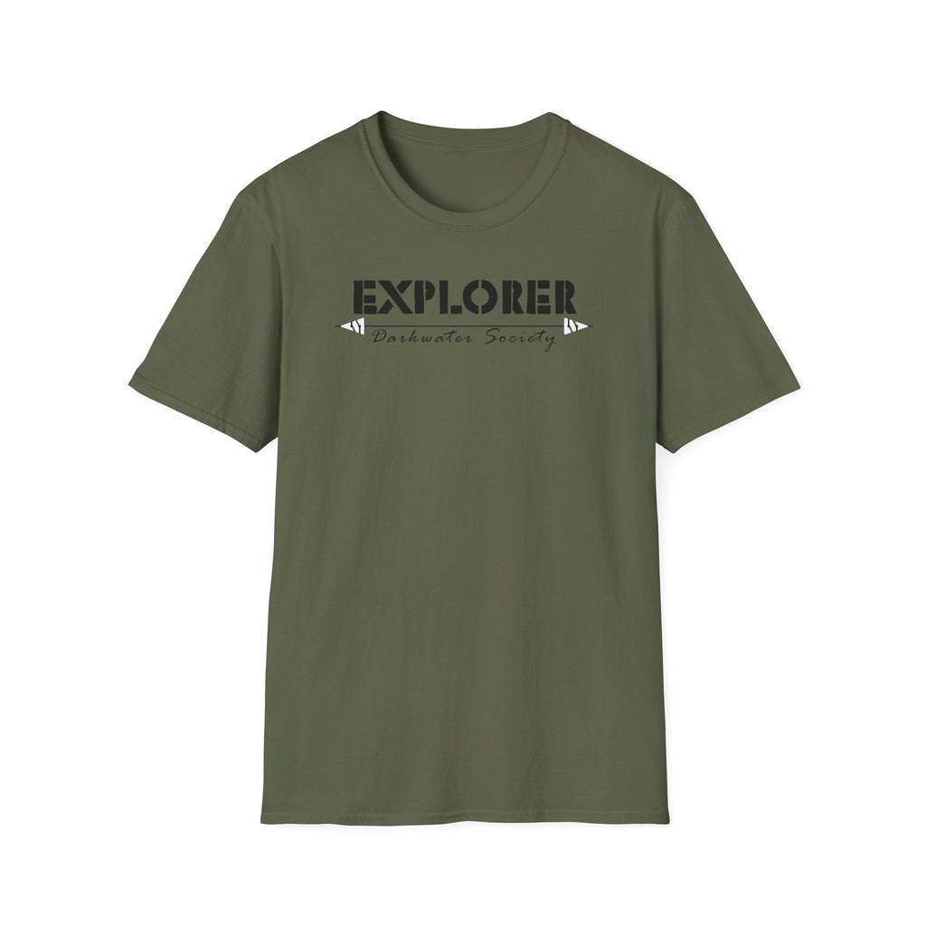 Explorer T-Shirt — "Darkwater Society" Adventure Graphic Tee